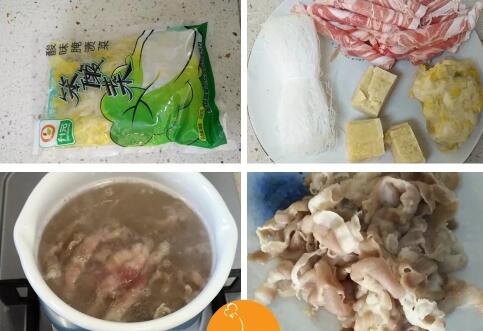 酸菜粉丝羊肉煲的做法2