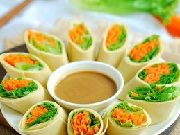 豆皮生菜卷1