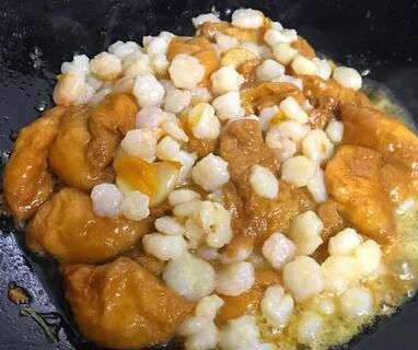 虾仁油面筋10