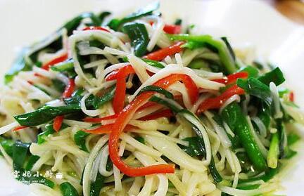 金针菇炒韭菜2