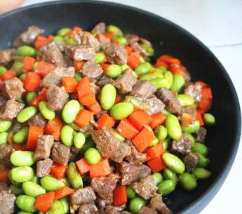 毛豆牛肉粒1