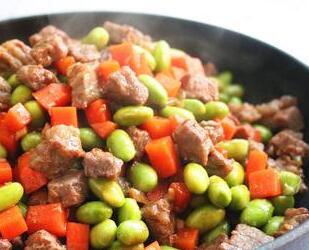 毛豆牛肉粒12