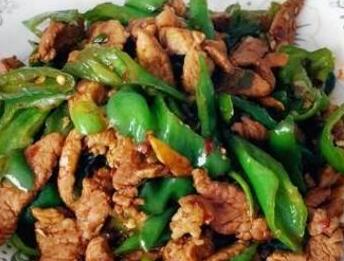 青椒炒肉片1