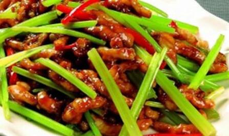 芹菜炒肉1