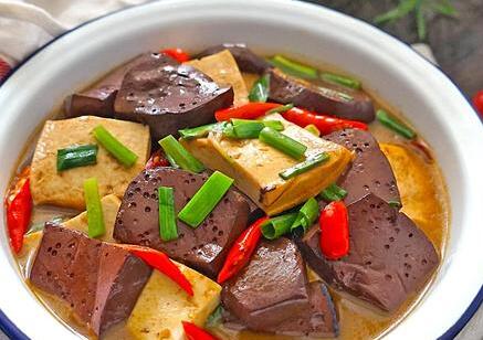 猪血炖豆腐10