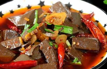 麻辣鸭血10
