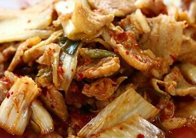 三层肉炒泡菜7