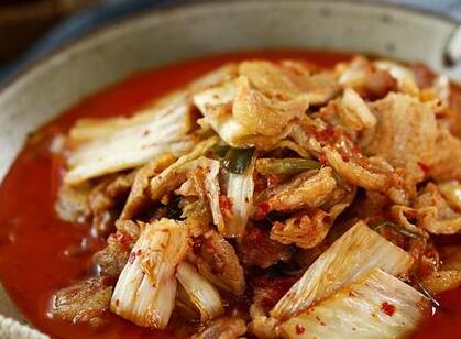 三层肉炒泡菜6