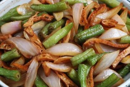 豆角洋葱炒豆干8