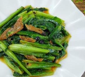 豆豉鲮鱼油麦菜1