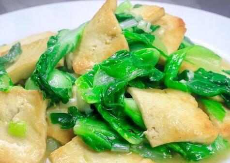 小白菜煎豆腐1