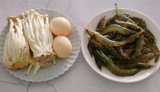 菌菇虾仁鸡蛋汤2