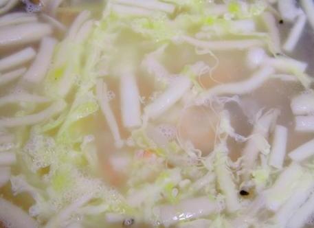 菌菇虾仁鸡蛋汤8