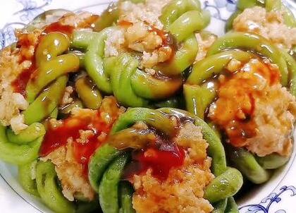 豆角酿肉10