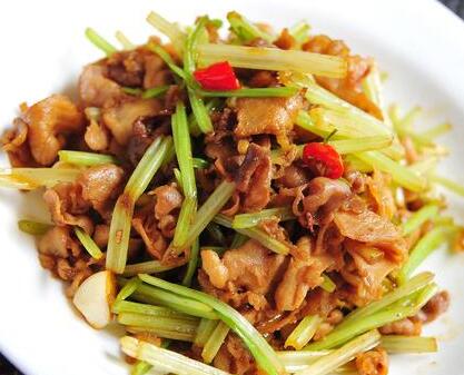 芹菜牛肉丝1