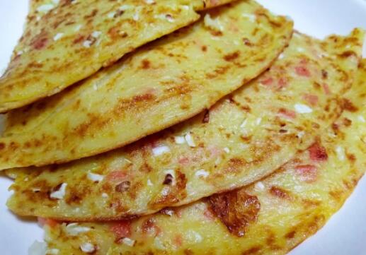 包菜鸡蛋火腿肠饼怎么做好吃的做法12