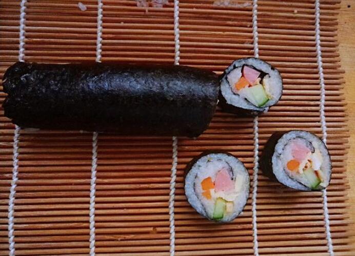 家庭版寿司的制作方法6