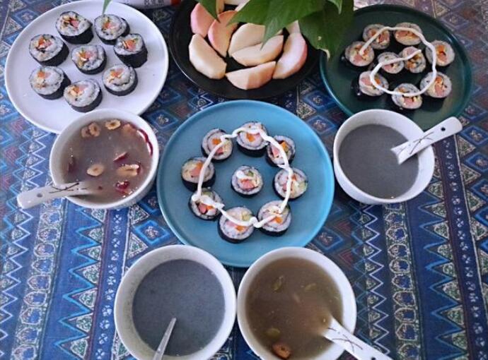 家庭版寿司的制作方法8